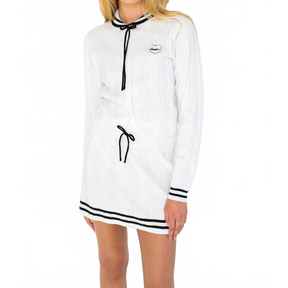 NEW KESTAN naomi mini skirt in white